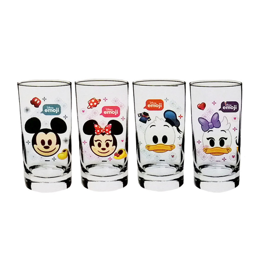 Online Exclusive Offer Disney Mickey Emoji 4pcs Glass Tumbler Set Pustaka Sri Dunia